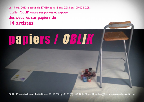 Exposition OBLIK dessins et peintures